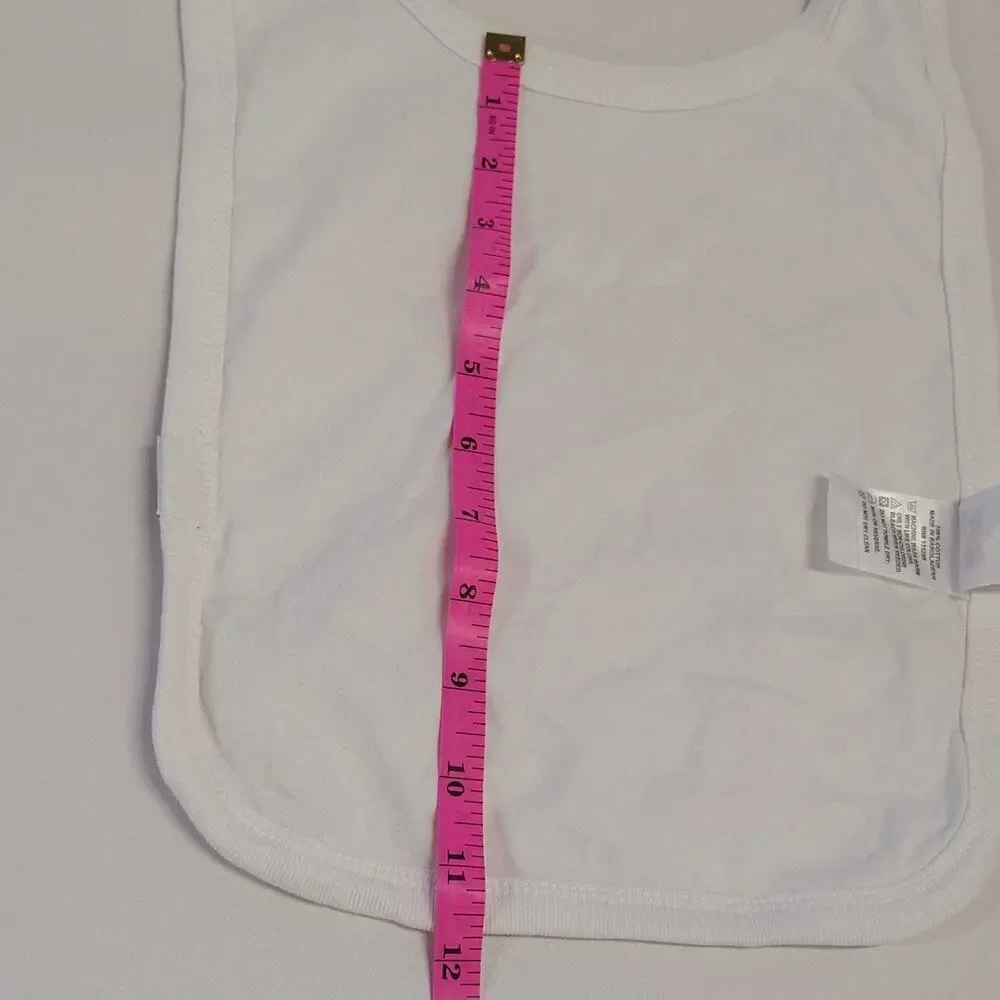 Just Add A Kid Elvis Presley Las Vegas Baby Bib 100% Cotton Hook & Loop White